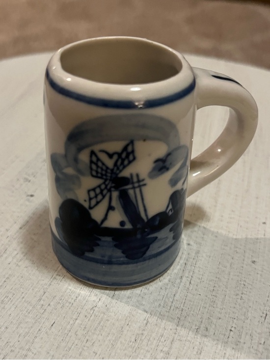 Delft Blue Other - Delft Porcelain Windmill Stein - Mini